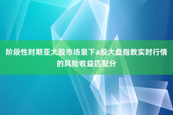阶段性时期亚太股市场景下a股大盘指数实时行情的风险收益匹配分